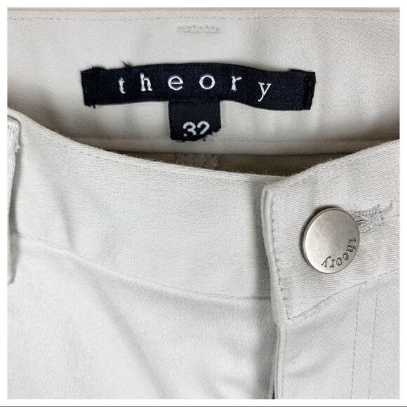 Theory Women’s Stone Khaki Pants Sz 32 NWOT. - Picture 5 of 10